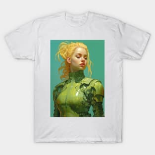 Green Armored Fighter T-Shirt